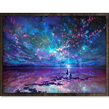 Sterrenhemel - Diamond Painting - 30x40cm - Rond